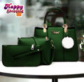 PU Leather 3Pcs Handbag Set For Women