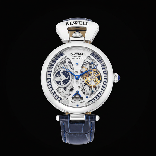 BEWELL Watch Natural Colors Dark Background